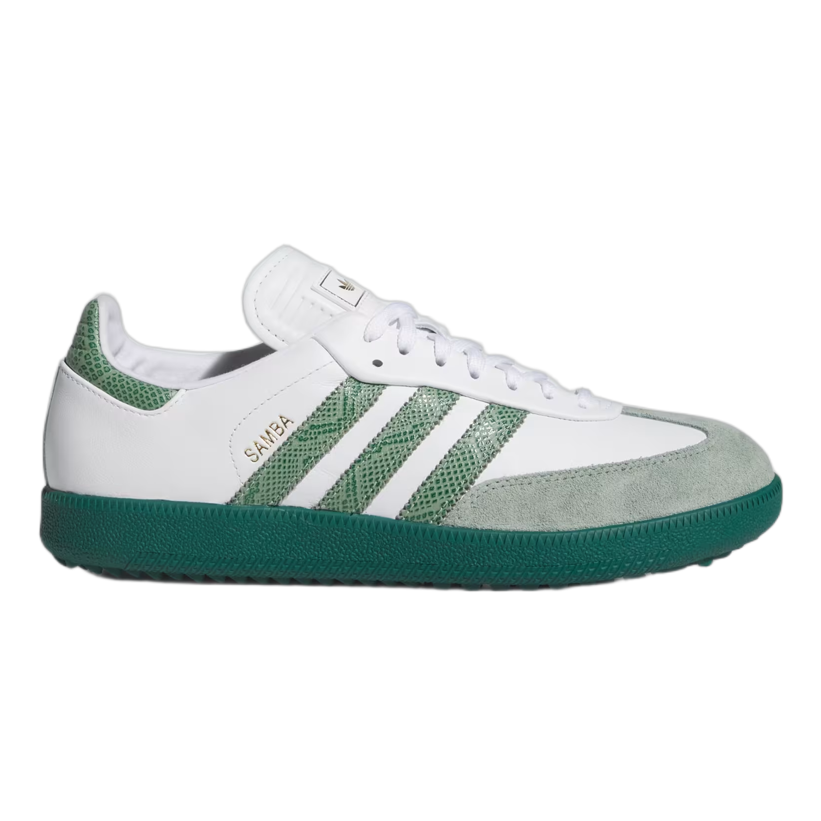 adidas Samba Spikeless Golf Barstool White Collegiate Green KJ1954