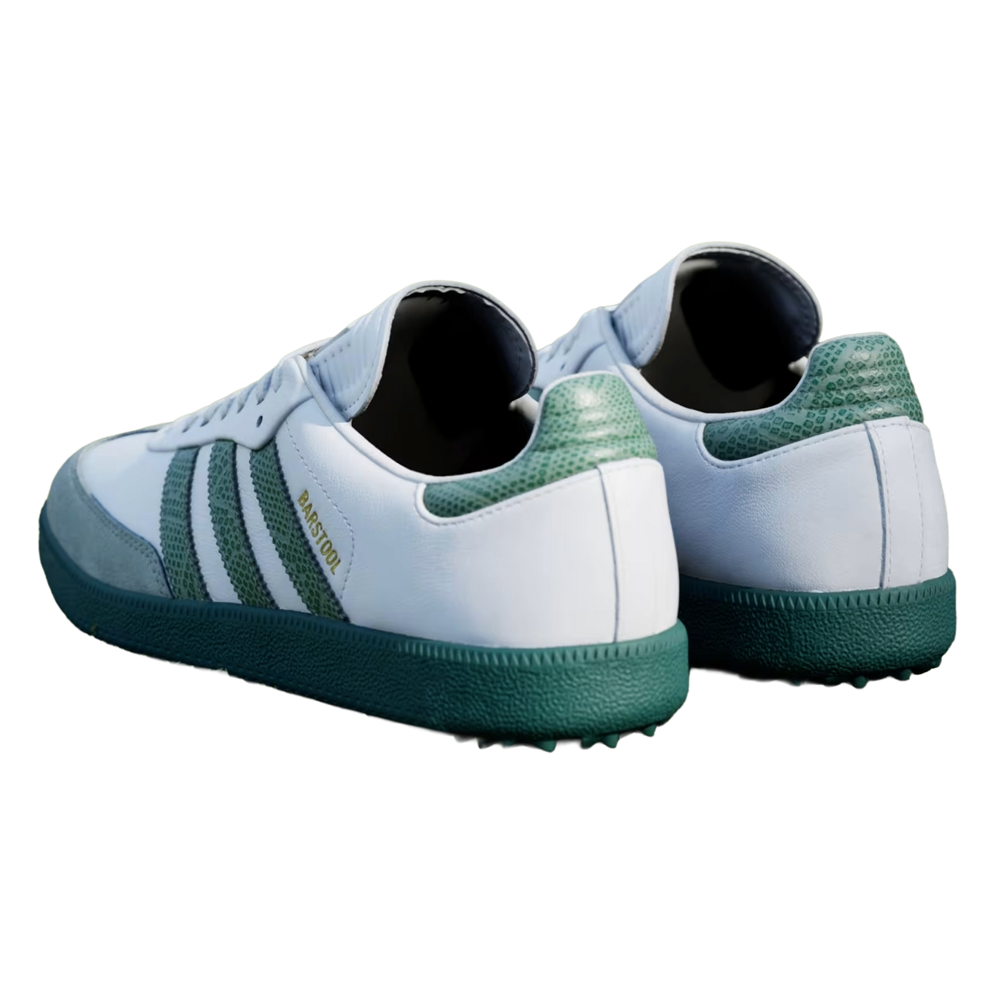 adidas Samba Spikeless Golf Barstool White Collegiate Green Back KJ1954