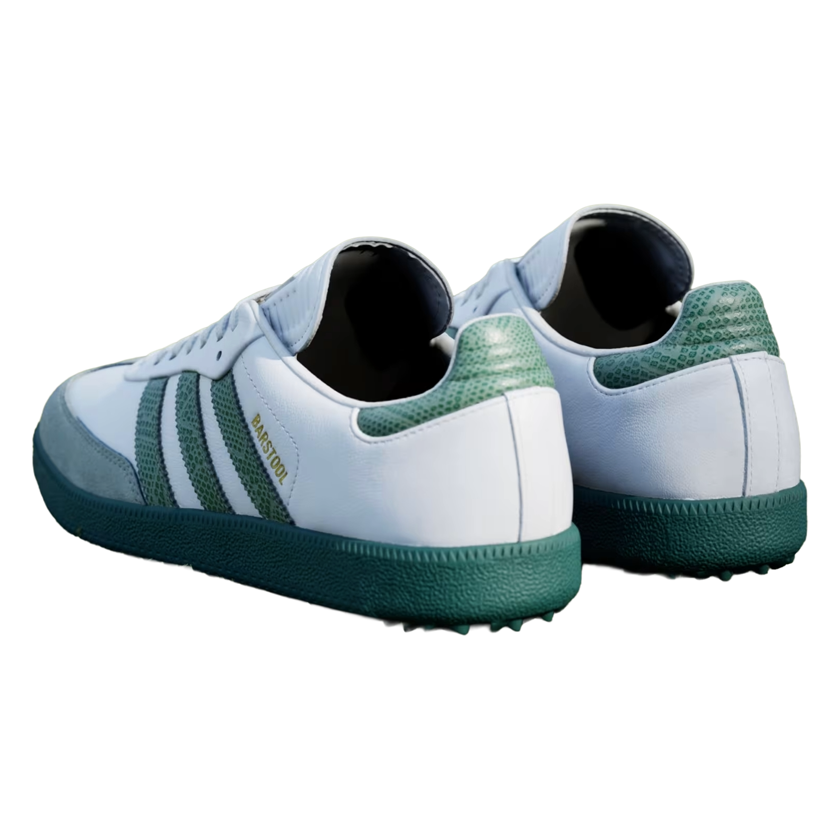 adidas Samba Spikeless Golf Barstool White Collegiate Green Back KJ1954