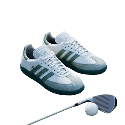 adidas Samba Spikeless Golf Barstool White Collegiate Green Side KJ1954