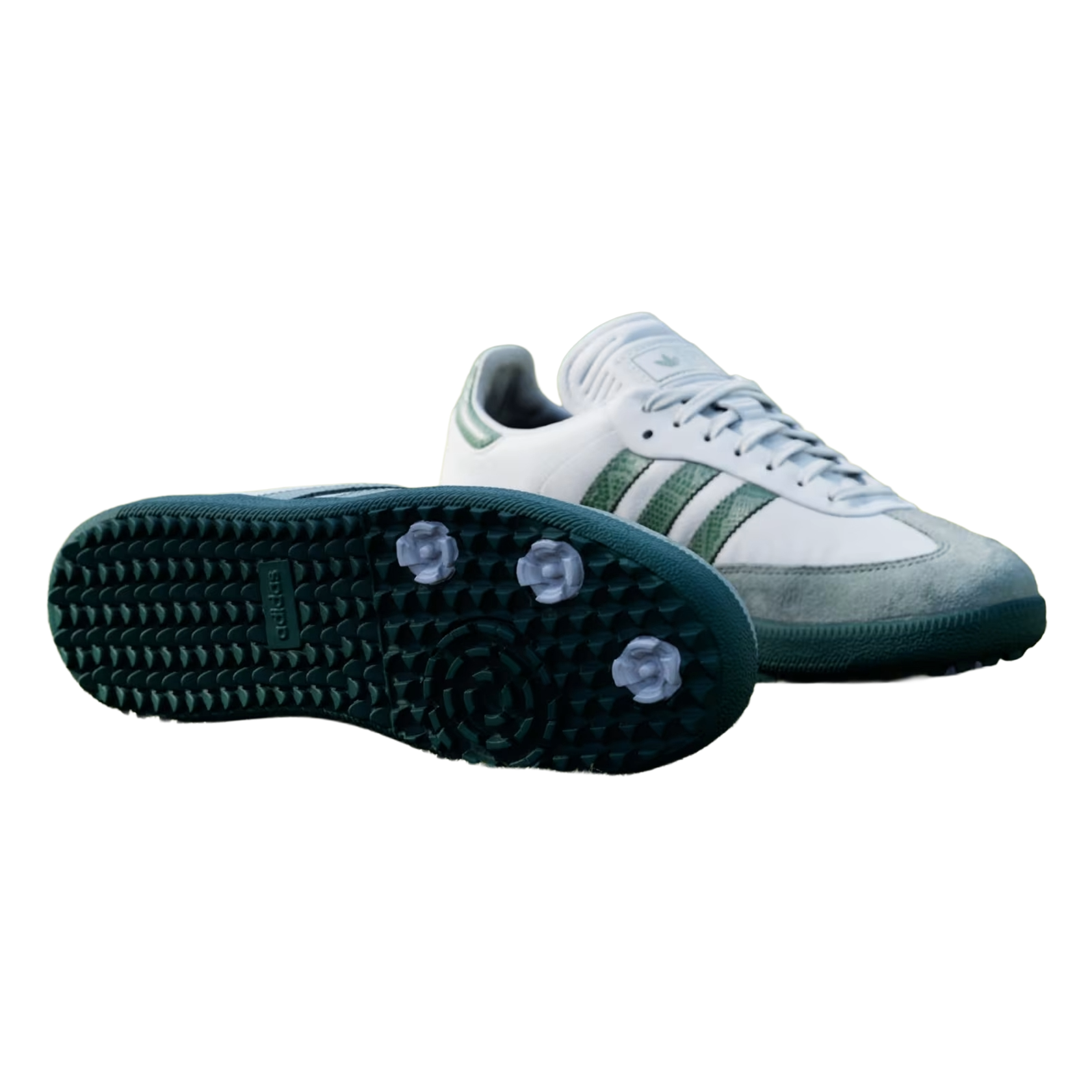 adidas Samba Spikeless Golf Barstool White Collegiate Green Sohle KJ1954