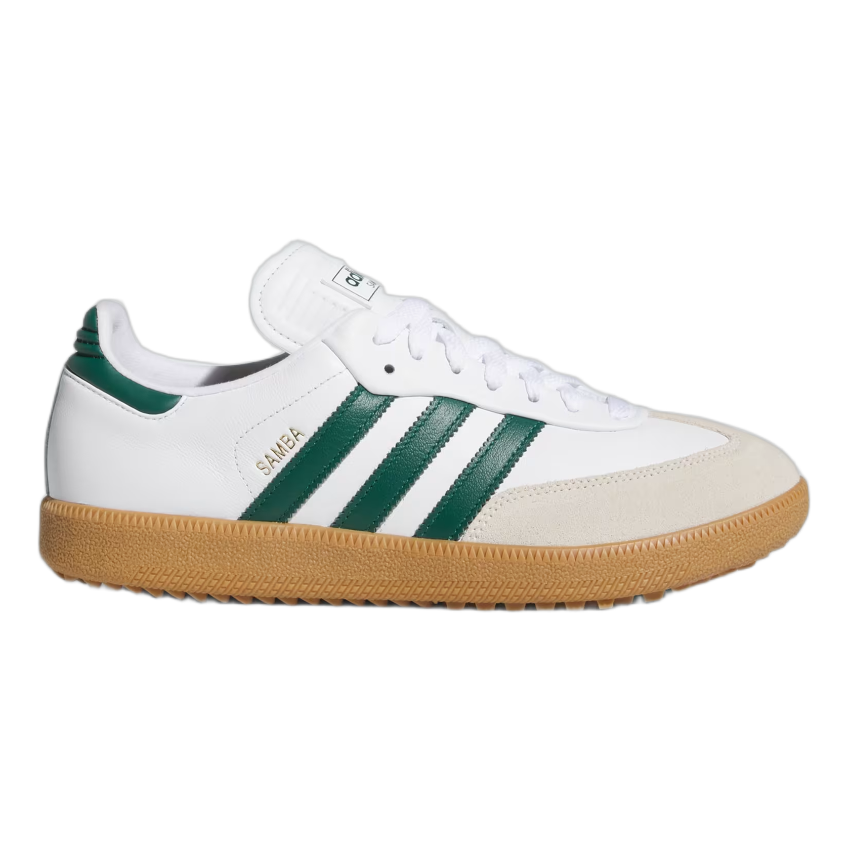 adidas Samba Spikeless Golf Cloud White Collegiate Green Gum JH6151