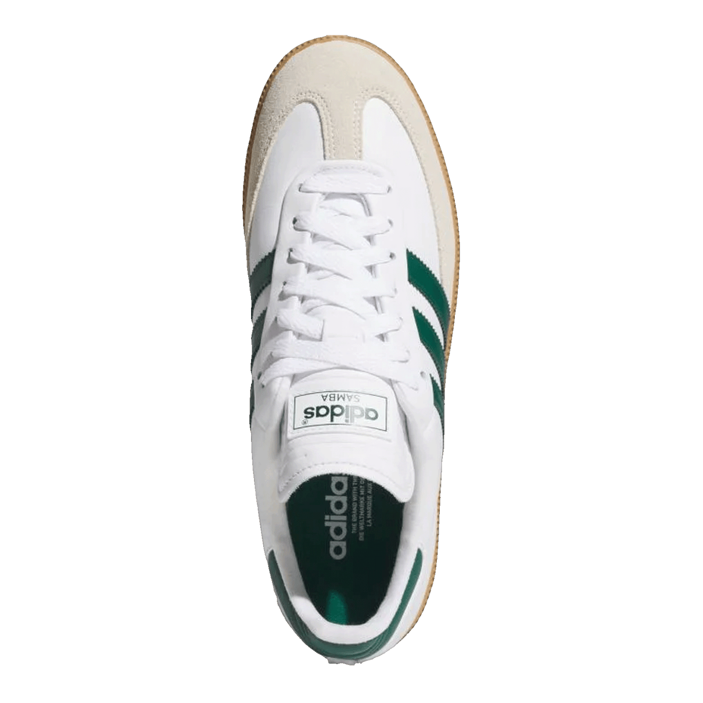adidas Samba Spikeless Golf Cloud White Collegiate Green Gum Oben JH6151