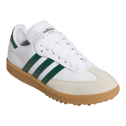 adidas Samba Spikeless Golf Cloud White Collegiate Green Gum Side JH6151