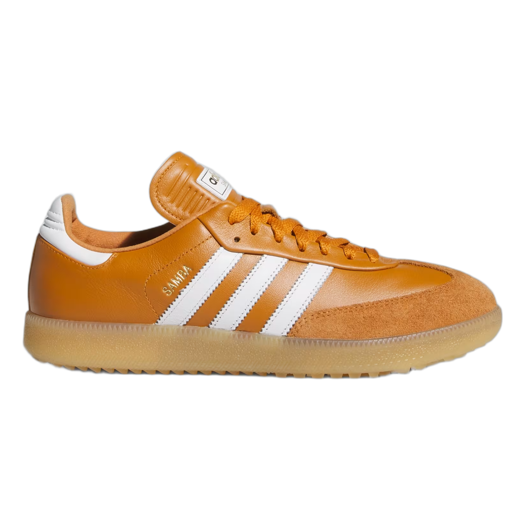 adidas Samba Spikeless Golf Rustic Orange White Gum JR4466