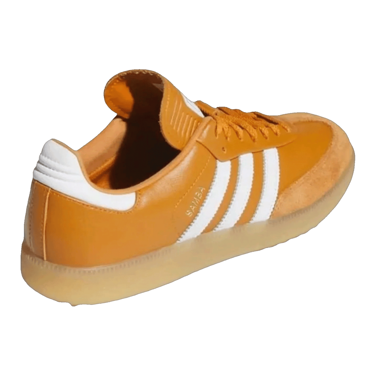 adidas Samba Spikeless Golf Rustic Orange White Gum Back JR4466