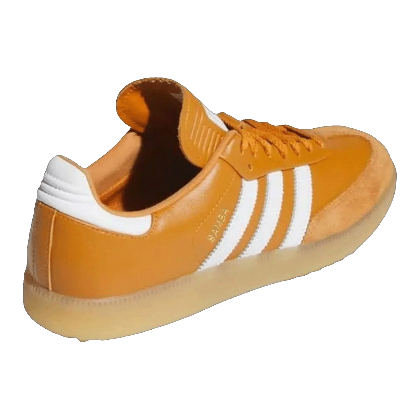 adidas Samba Spikeless Golf Rustic Orange White Gum Back JR4466