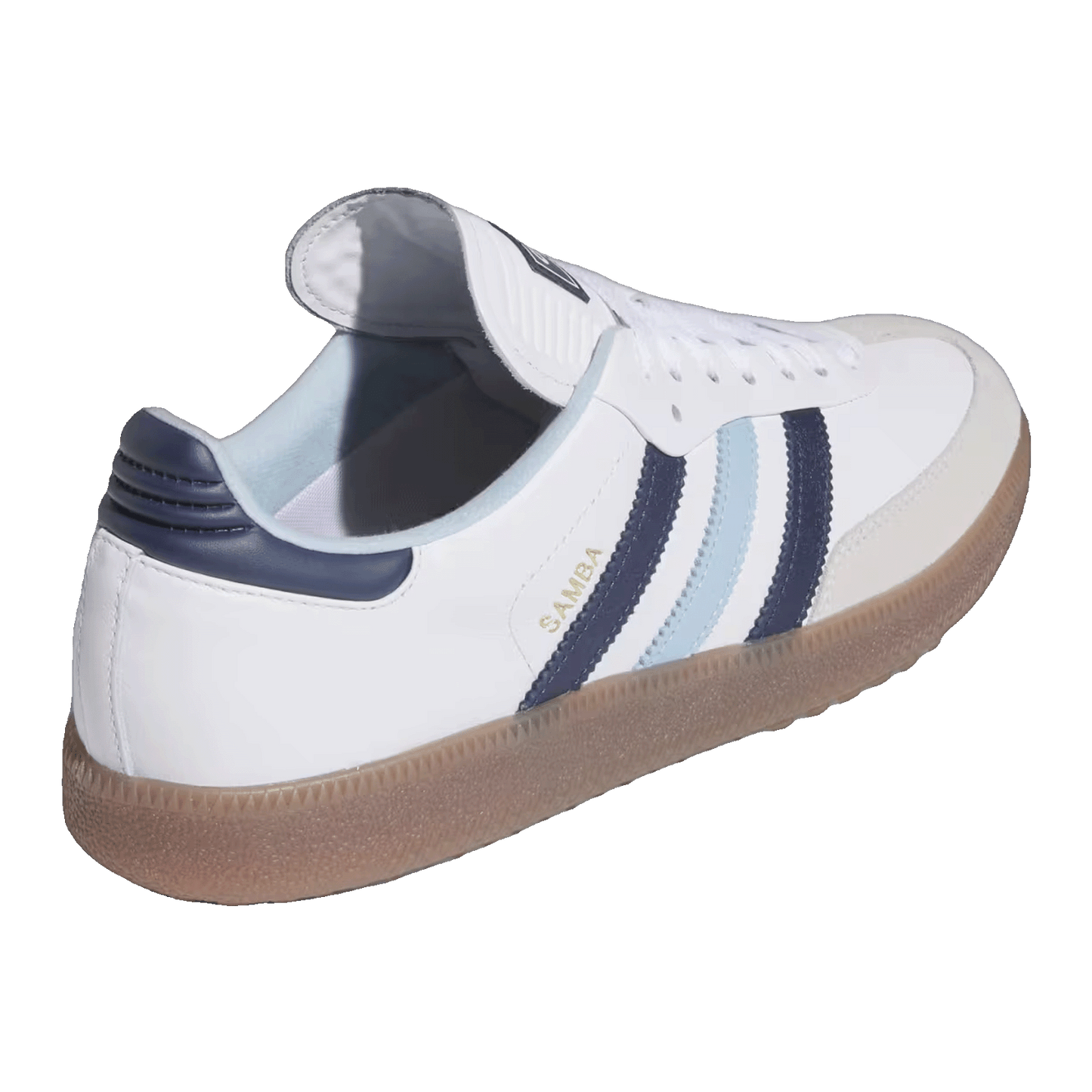 adidas Samba Spikeless Golf White Night Indigo Clear Sky Back JP8650