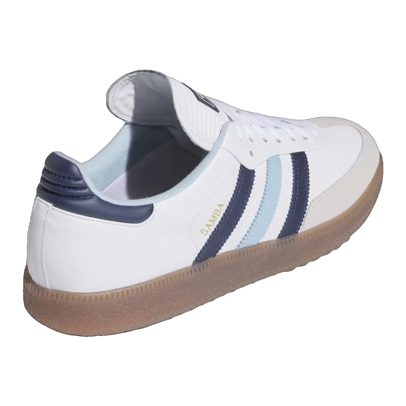 adidas Samba Spikeless Golf White Night Indigo Clear Sky Back JP8650