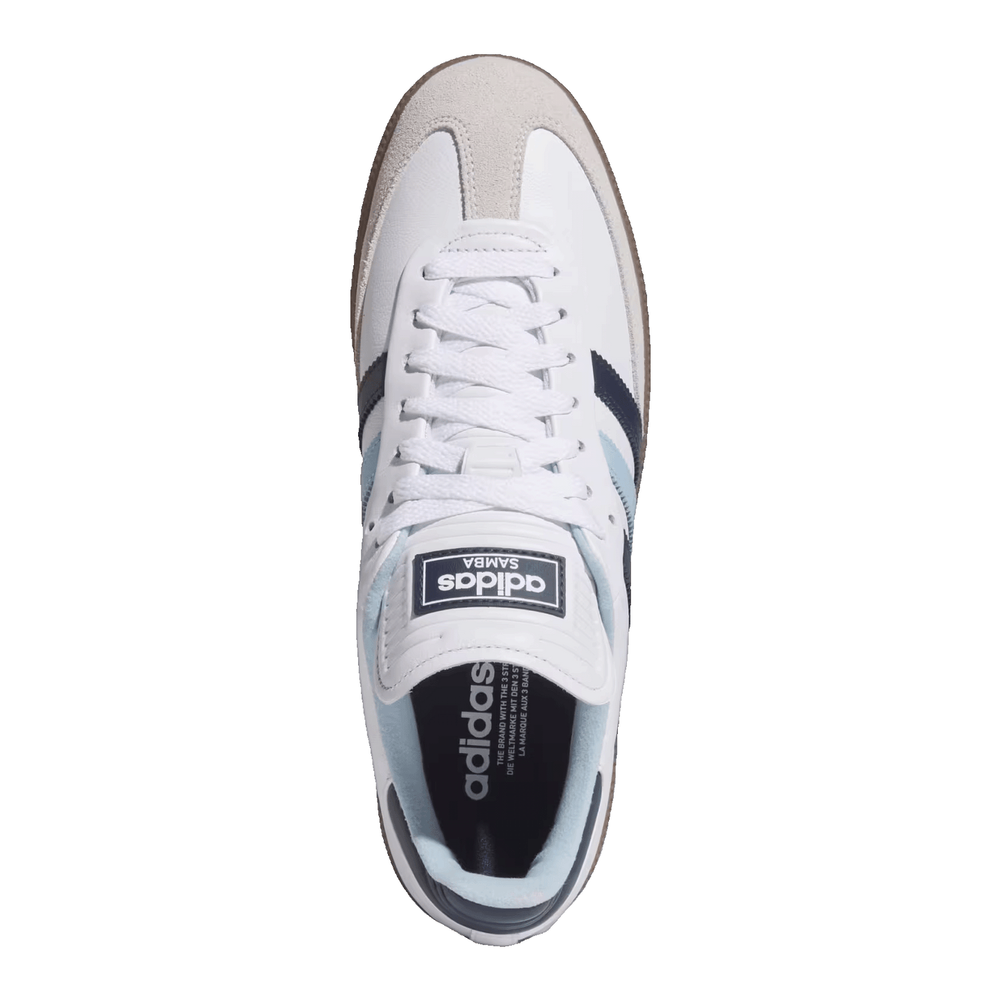 adidas Samba Spikeless Golf White Night Indigo Clear Sky Oben JP8650