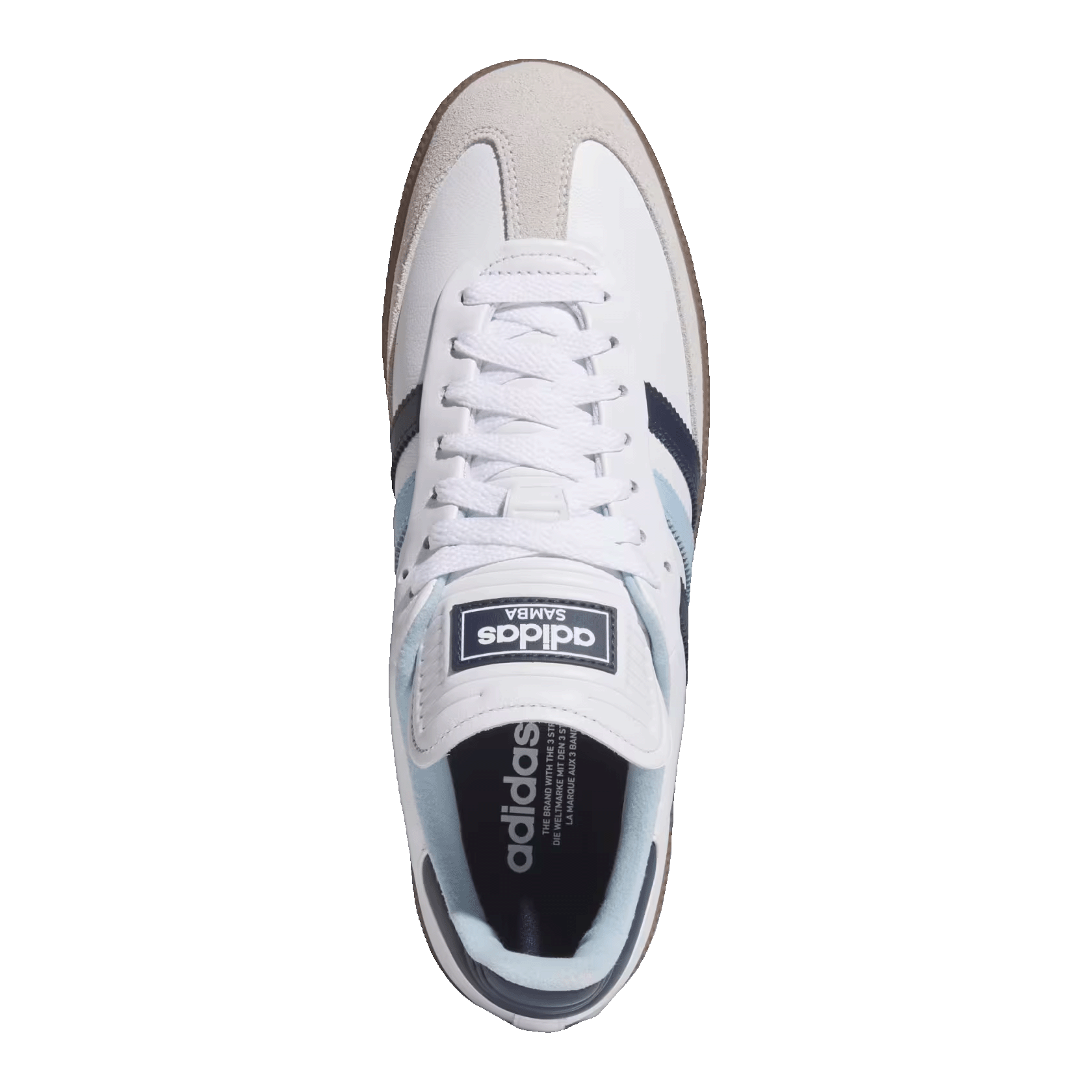 adidas Samba Spikeless Golf White Night Indigo Clear Sky Oben JP8650