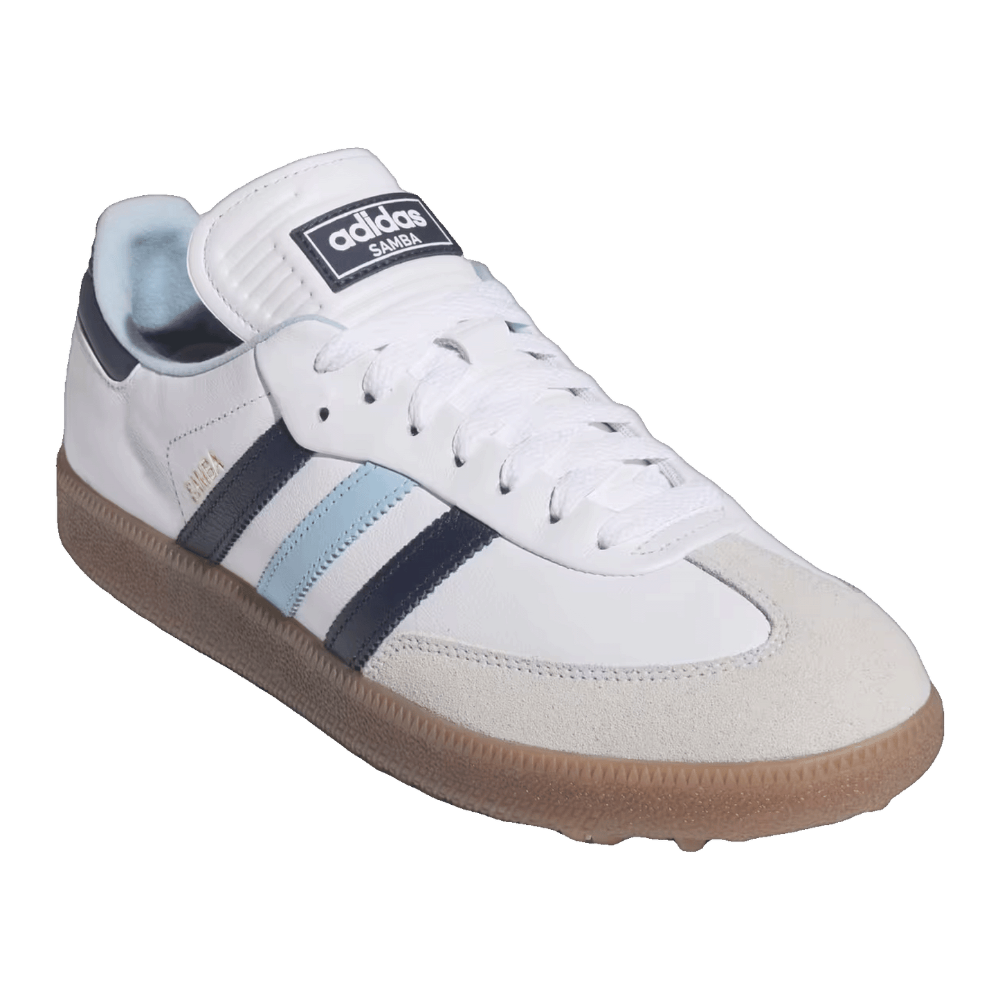 adidas Samba Spikeless Golf White Night Indigo Clear Sky Side JP8650