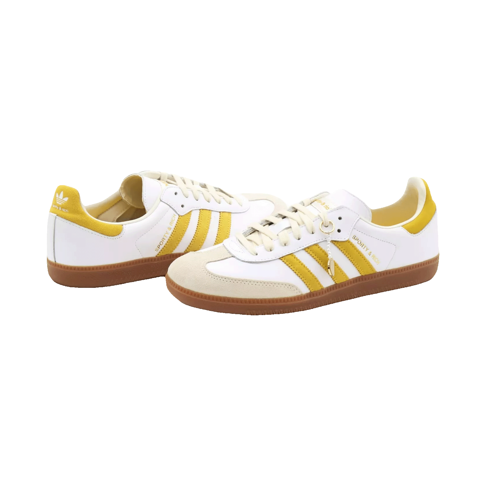 adidas Samba Sporty & Rich White Bold Gold Side