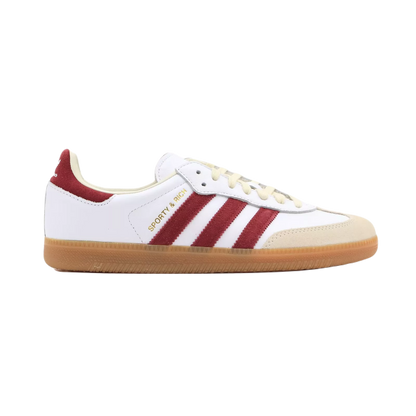 adidas Samba Sporty & Rich White Collegiate Burgundy