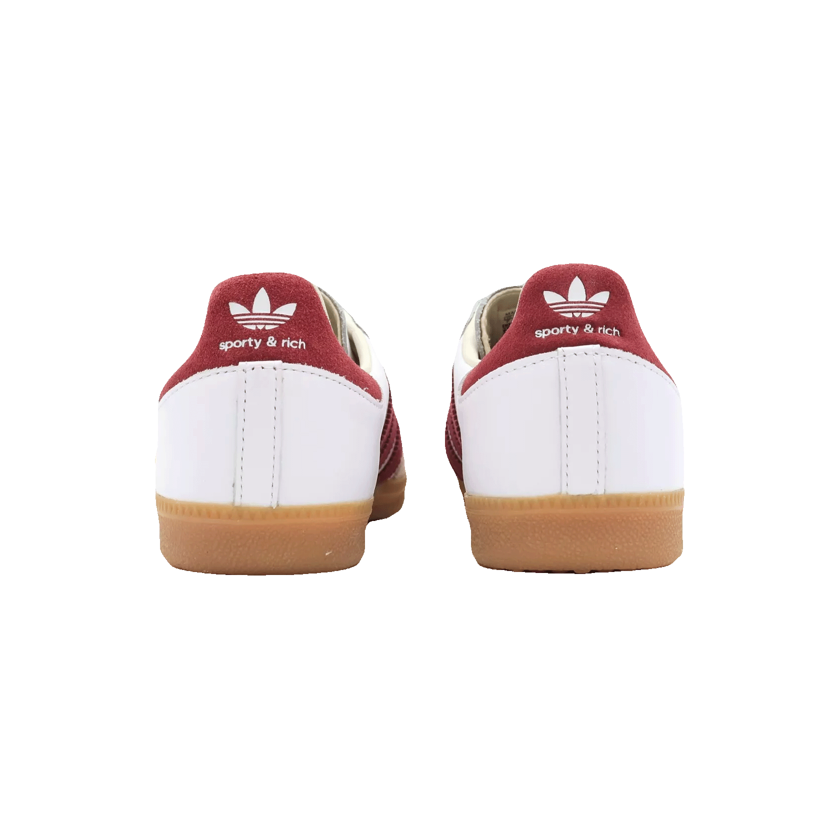 adidas Samba Sporty & Rich White Collegiate Burgundy Back