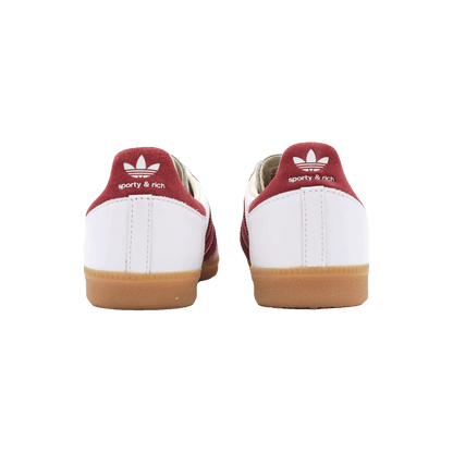 adidas Samba Sporty & Rich White Collegiate Burgundy Back