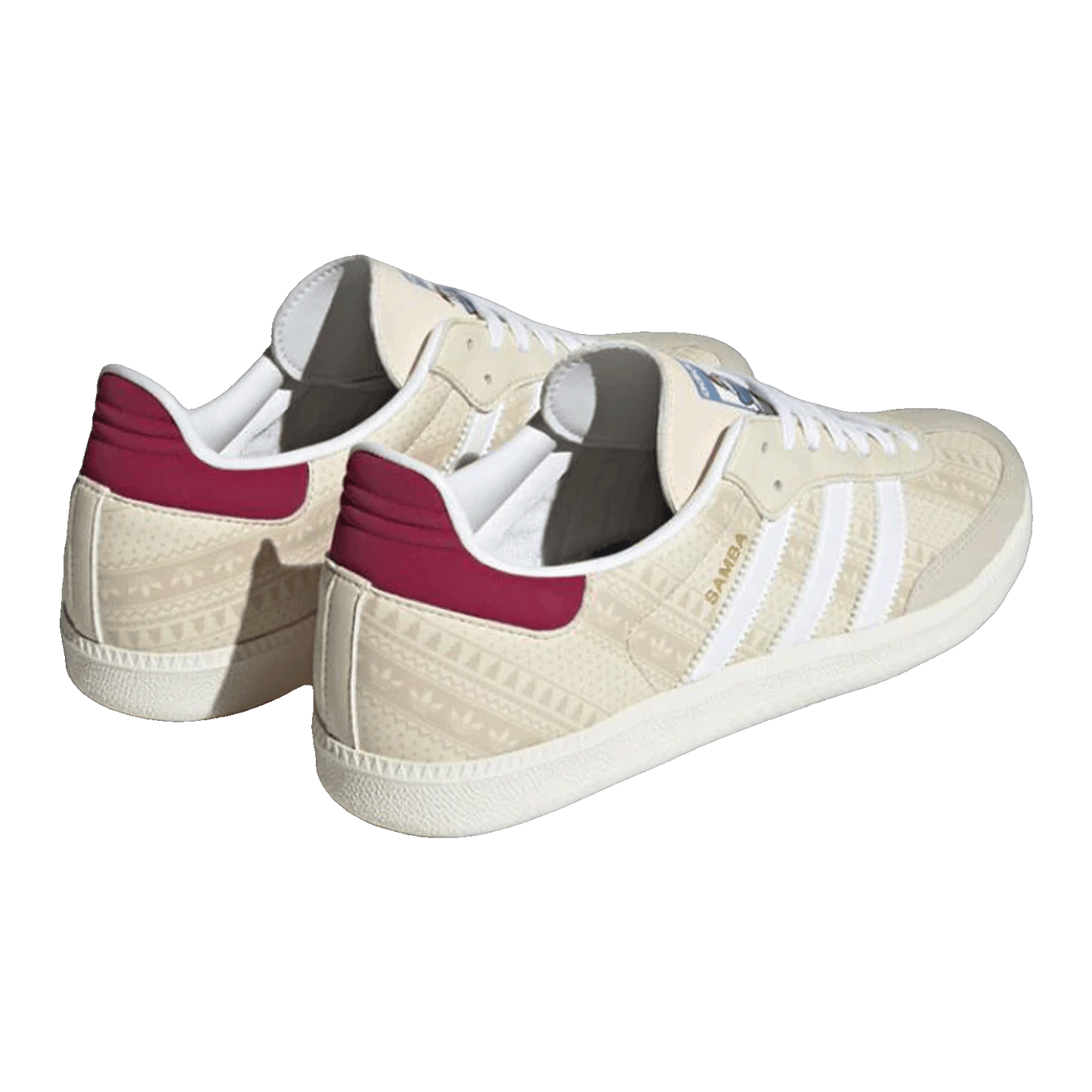adidas Samba Wonder White Legacy Burgundy Back ID4198