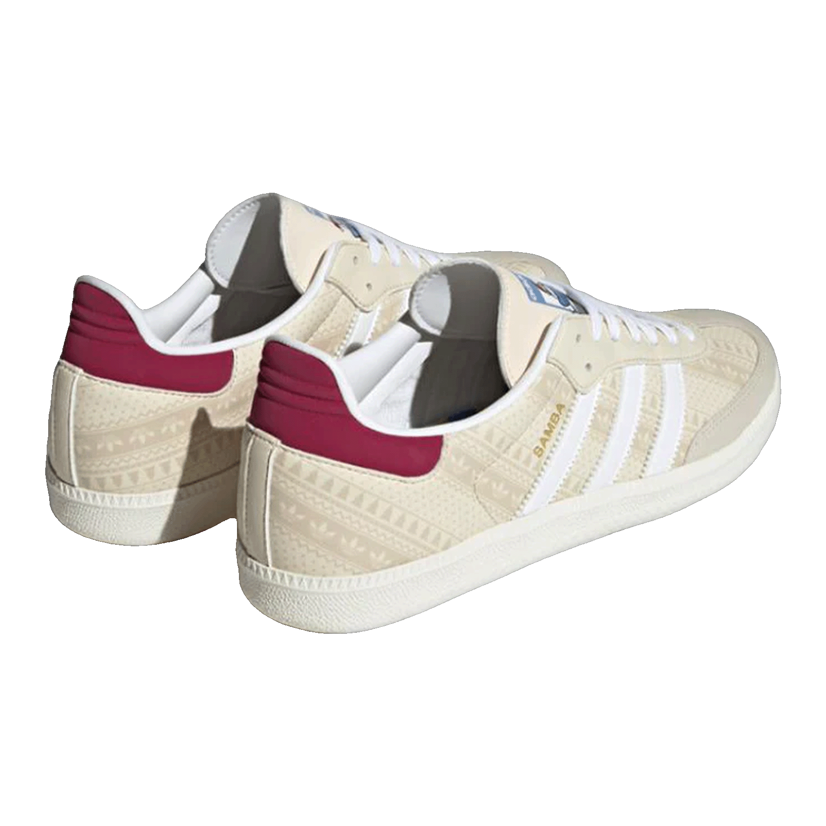 adidas Samba Wonder White Legacy Burgundy Back ID4198
