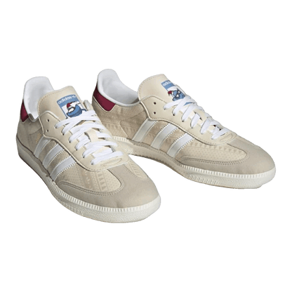 adidas Samba Wonder White Legacy Burgundy Side ID4198