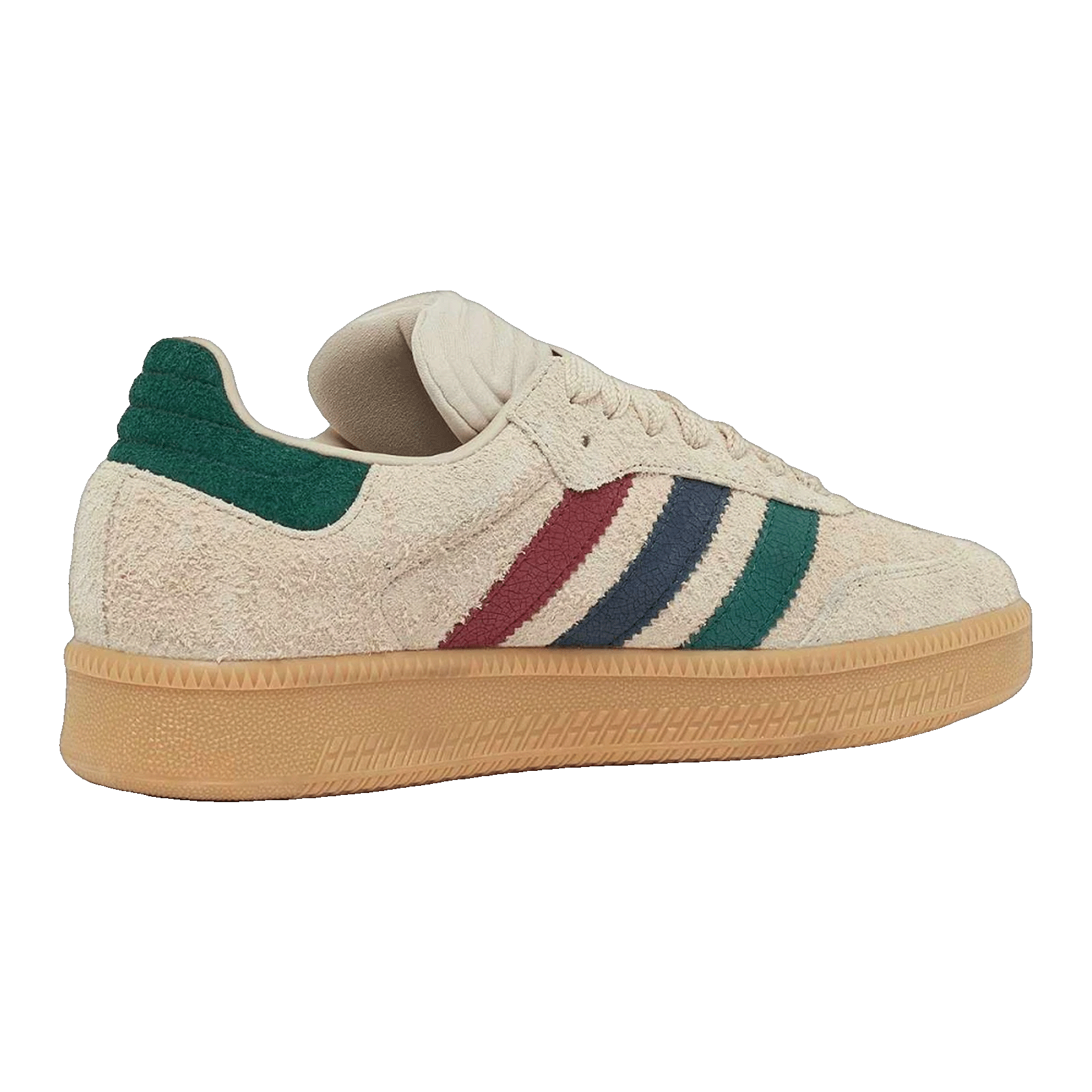 adidas Samba XLG Beige Green Burgundy Back JQ3067