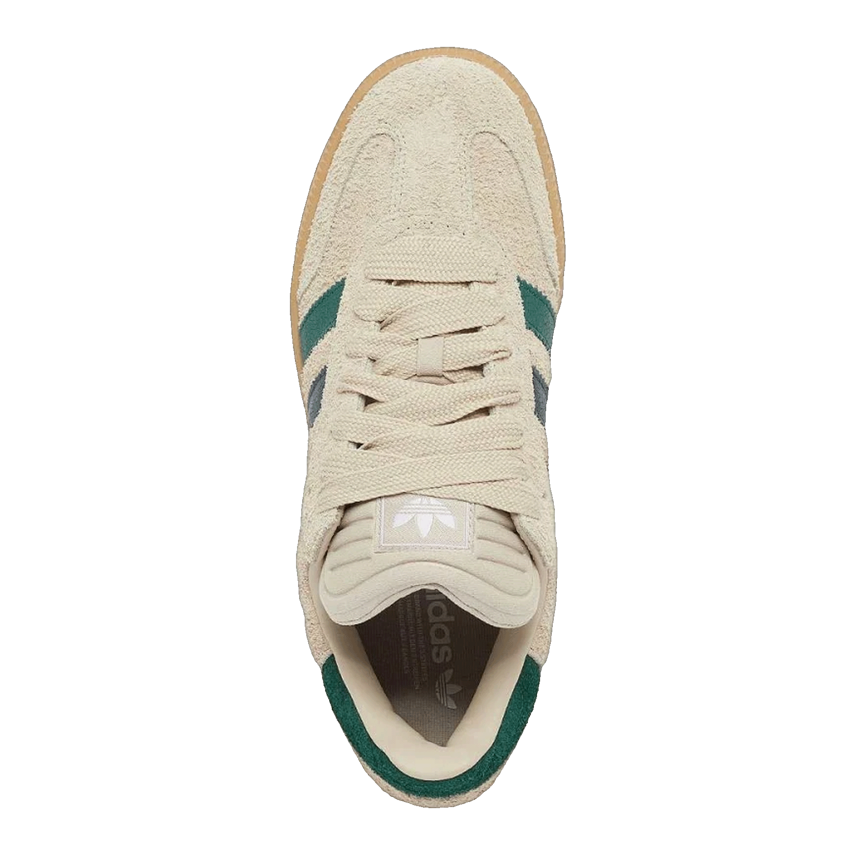 adidas Samba XLG Beige Green Burgundy Oben JQ3067