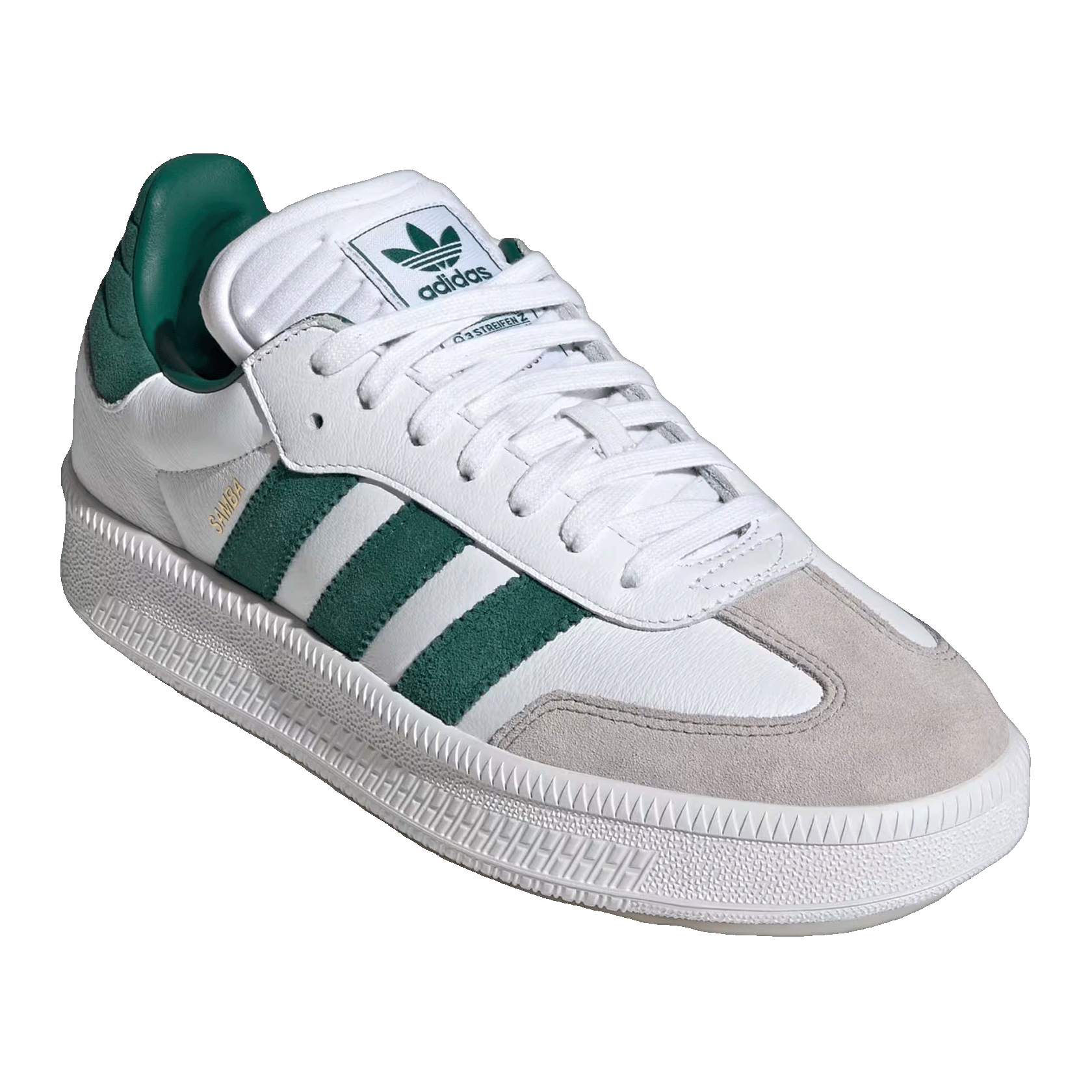 adidas Samba XLG Cloud White Collegiate Green Clear Granite Side JI3191