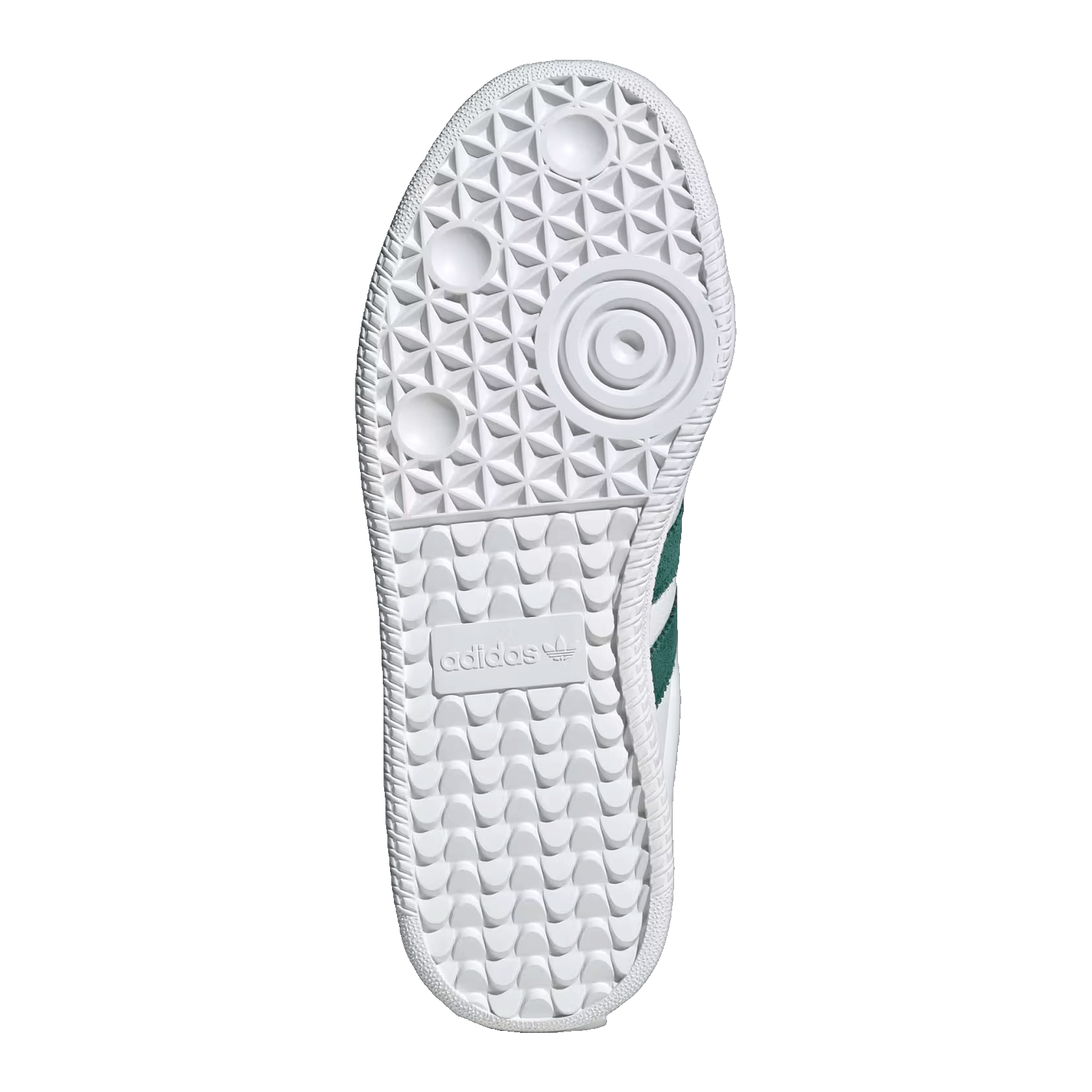 adidas Samba XLG Cloud White Collegiate Green Clear Granite Sohle JI3191