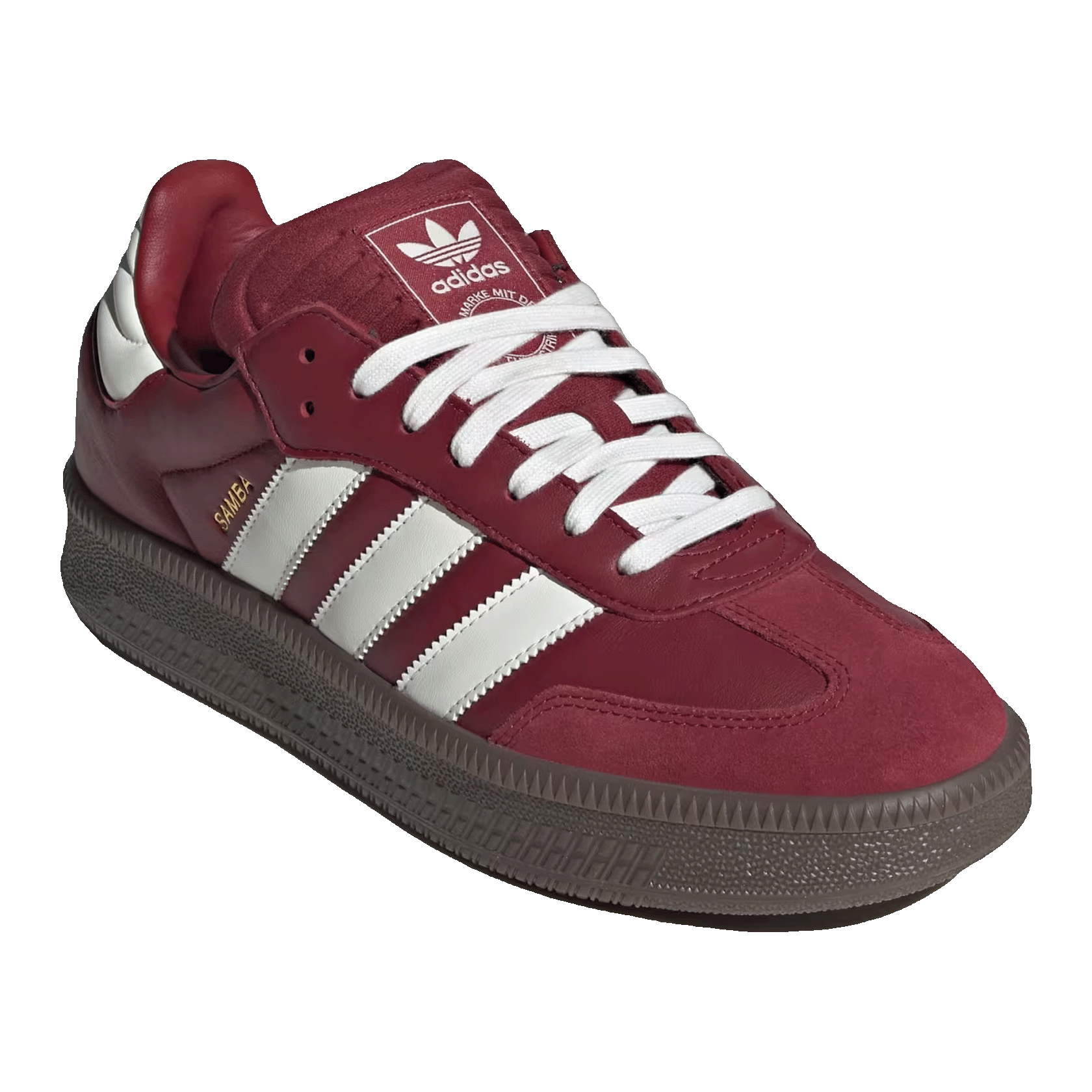 adidas Samba XLG Noble Maroon White Gum Side JR0925