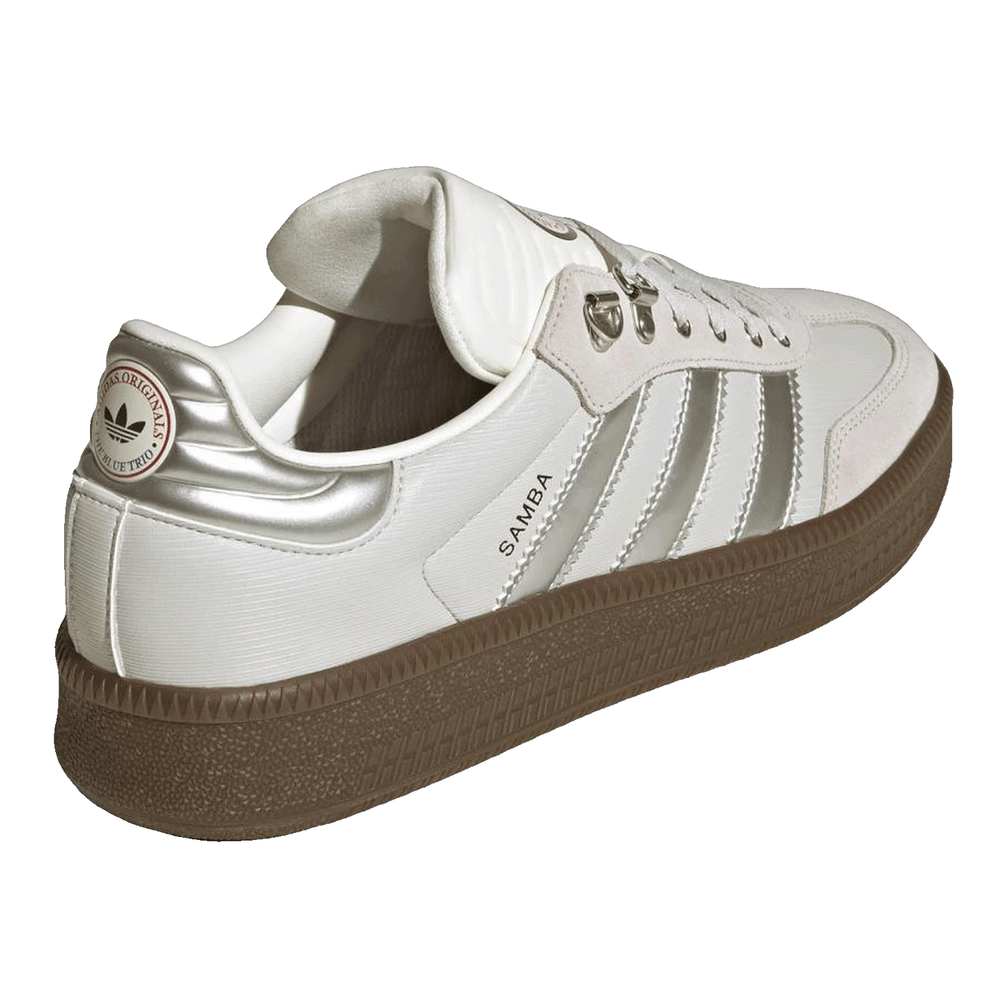 adidas Samba XLG Off White Silver Metallic Back JP5667