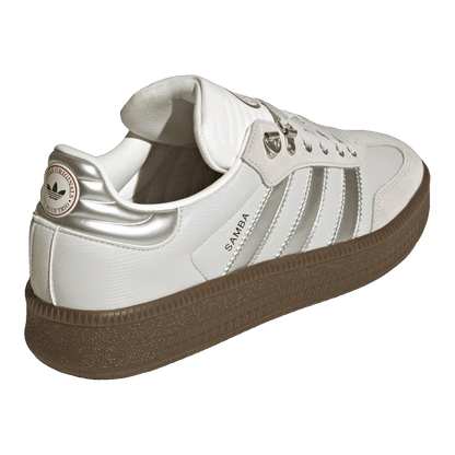 adidas Samba XLG Off White Silver Metallic Back JP5667