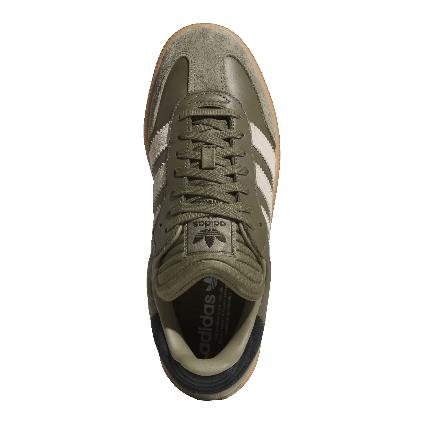 adidas Samba XLG Olive Strata Wonder Beige Gold Metallic Oben JQ2387