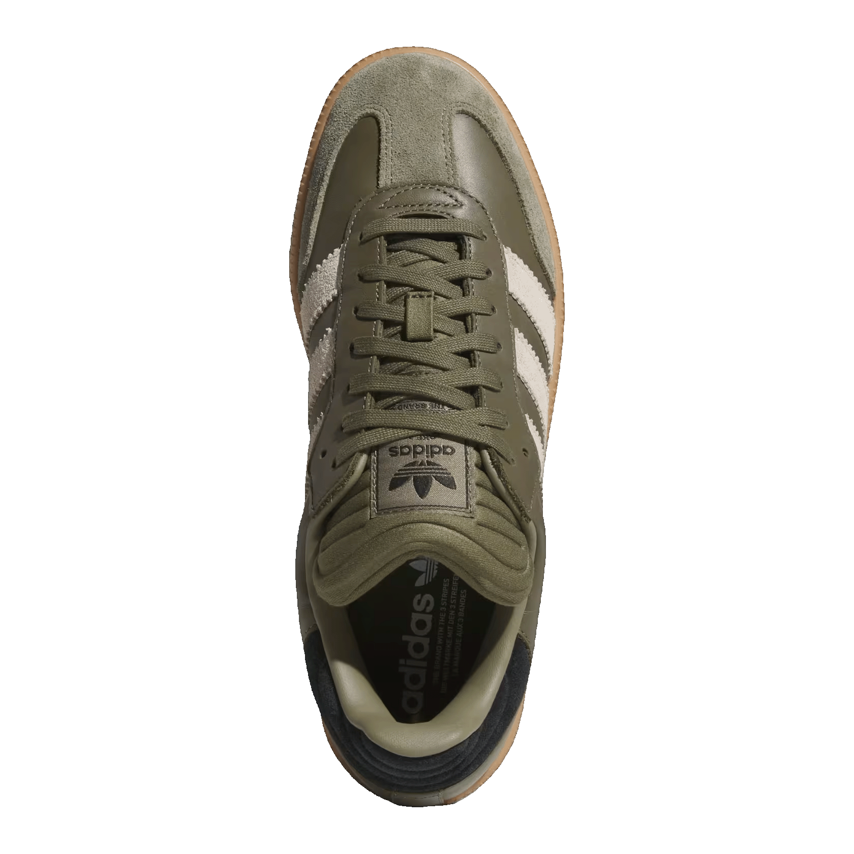 adidas Samba XLG Olive Strata Wonder Beige Gold Metallic Oben JQ2387