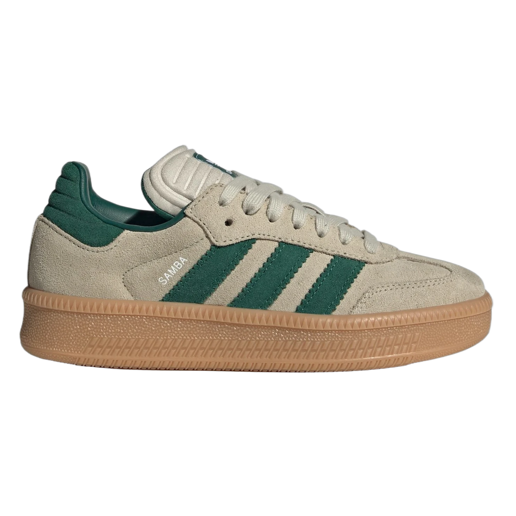 adidas Samba XLG Putty Grey Collegiate Green (GS) JQ9886