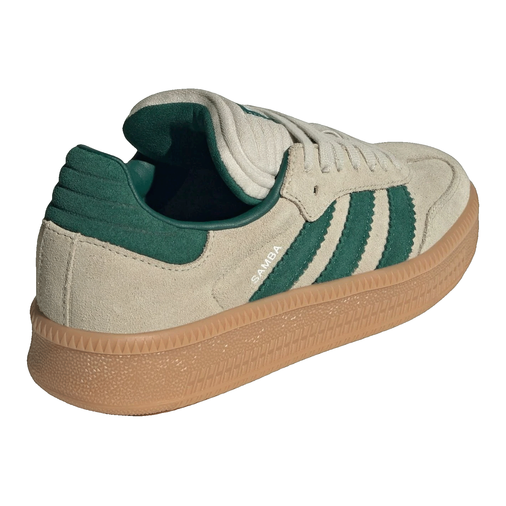 adidas Samba XLG Putty Grey Collegiate Green (GS) Back JQ9886
