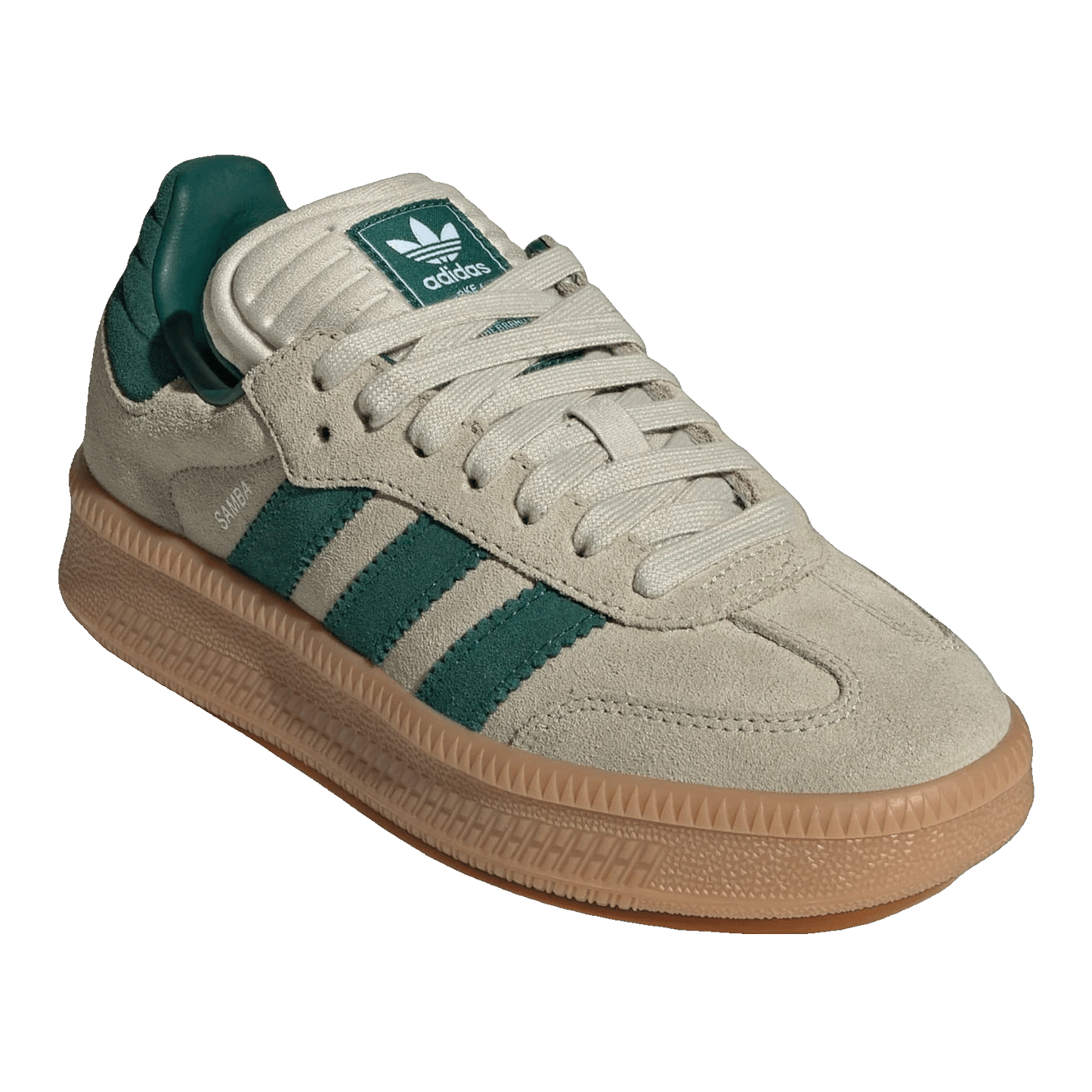 adidas Samba XLG Putty Grey Collegiate Green (GS) Side JQ9886