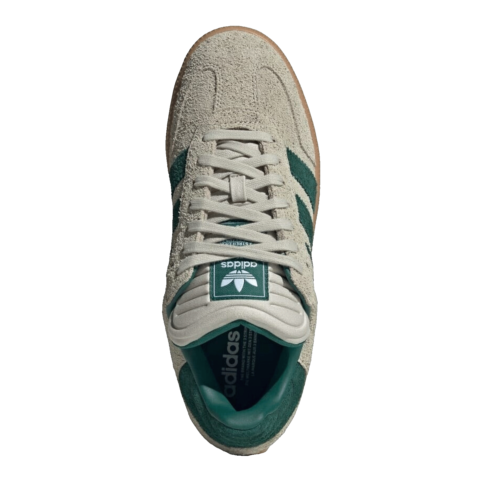 adidas Samba XLG Putty Grey Collegiate Green Oben JI3197