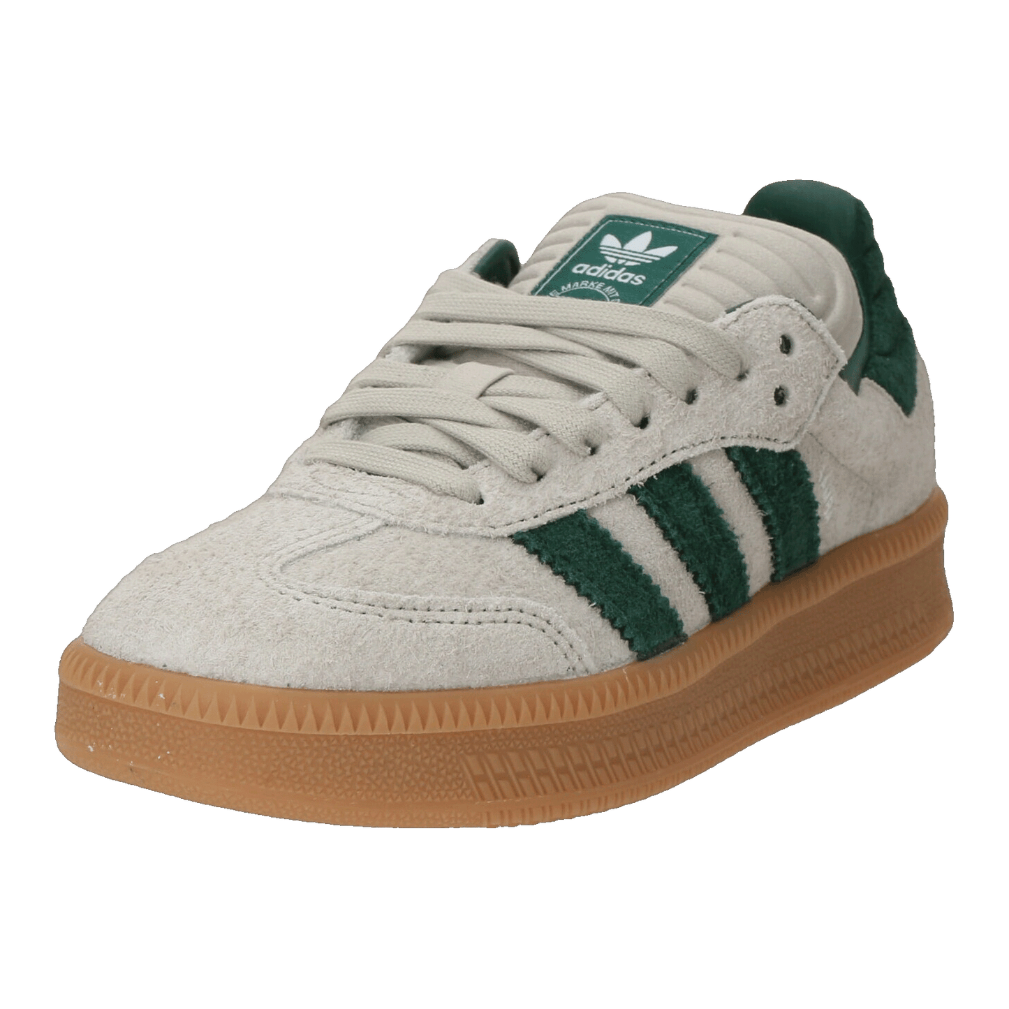 adidas Samba XLG Putty Grey Collegiate Green Side JI3197