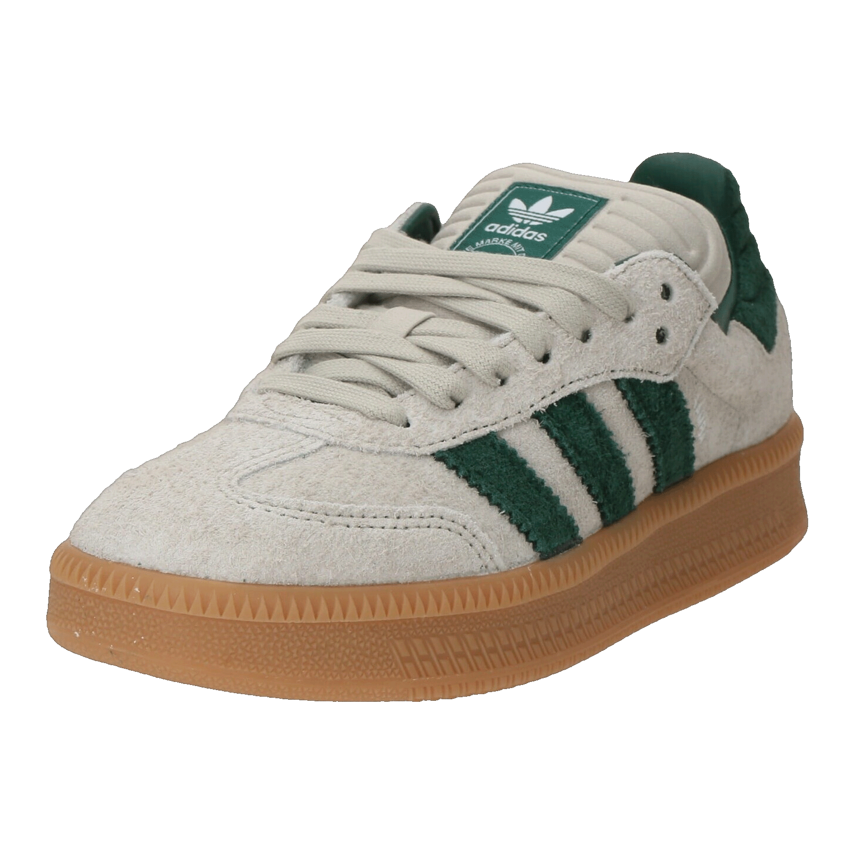 adidas Samba XLG Putty Grey Collegiate Green Side JI3197