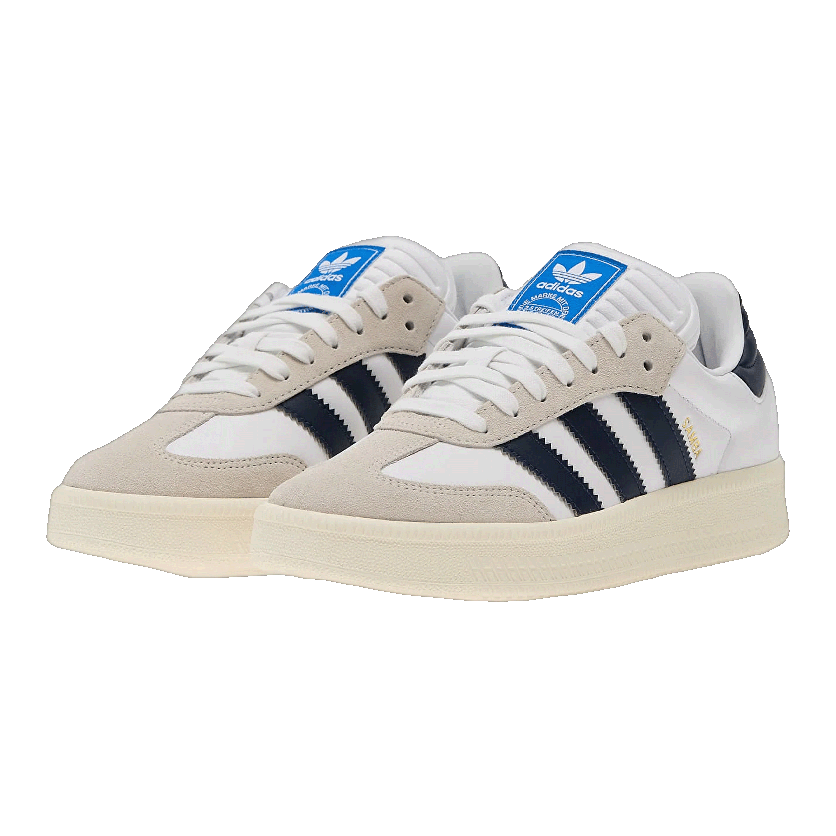 adidas Samba XLG White Night Indigo Side JR0933