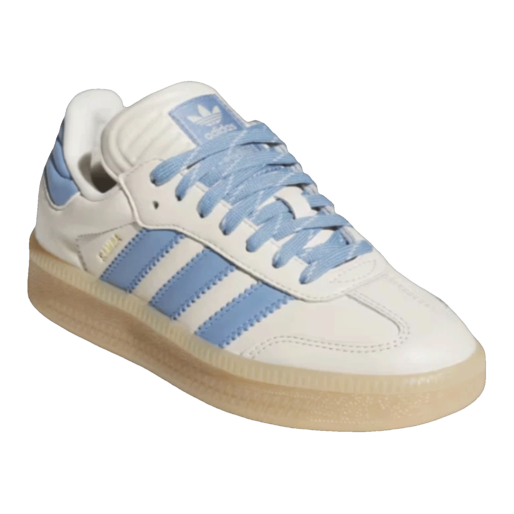 adidas Samba XLG Wonder White Ash Blue (GS) Side HQ0251