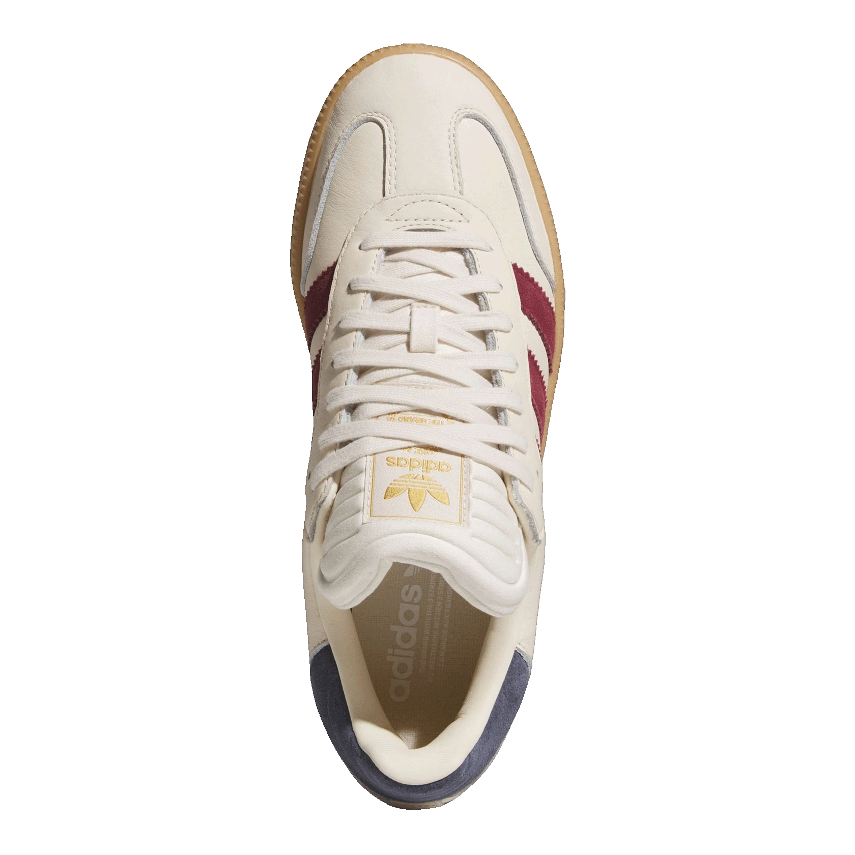 adidas Samba XLG Wonder White Shadow Red Gold Metallic Oben