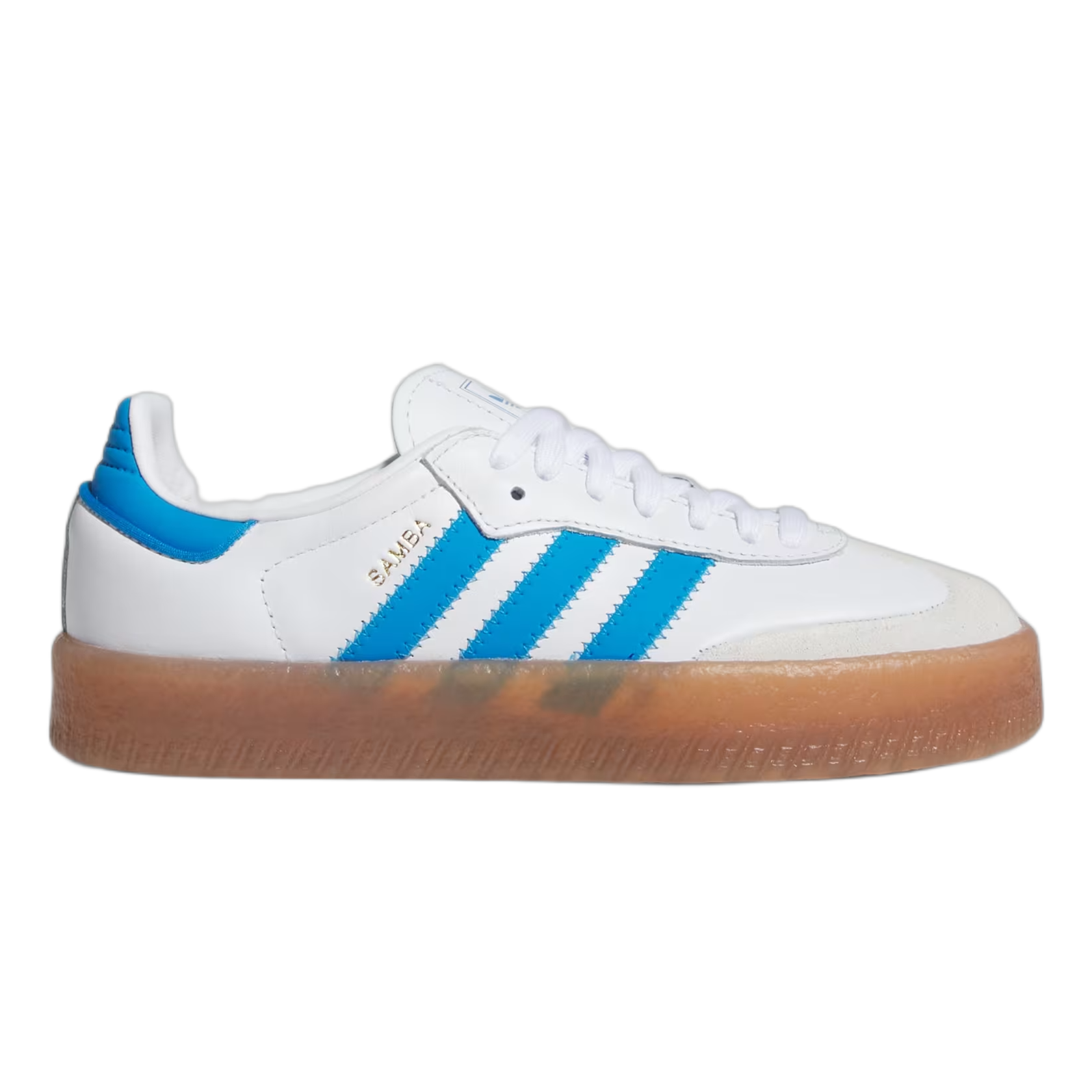 adidas Sambae Cloud White Bright Blue Gold Metallic (GS) JQ1236
