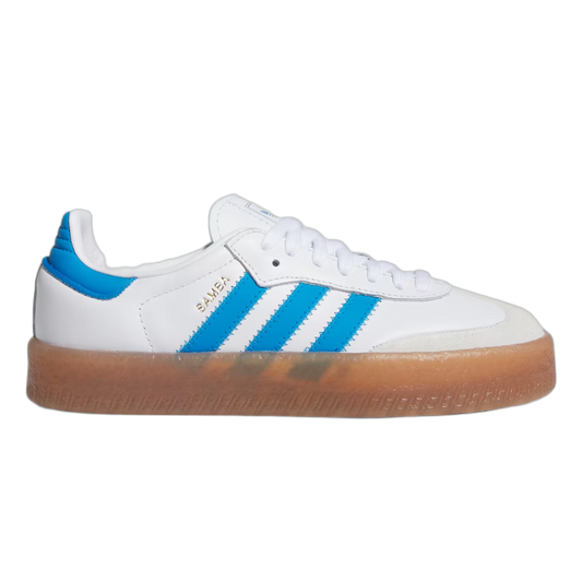adidas Sambae Cloud White Bright Blue Gold Metallic (GS) JQ1236