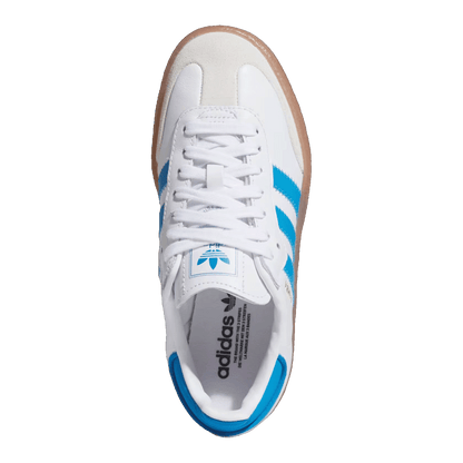 adidas Sambae Cloud White Bright Blue Gold Metallic (GS) Oben JQ1236