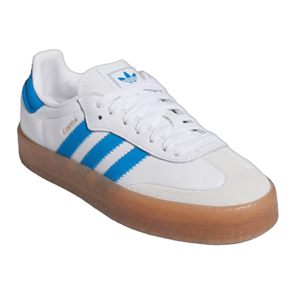 adidas Sambae Cloud White Bright Blue Gold Metallic (GS) Side JQ1236