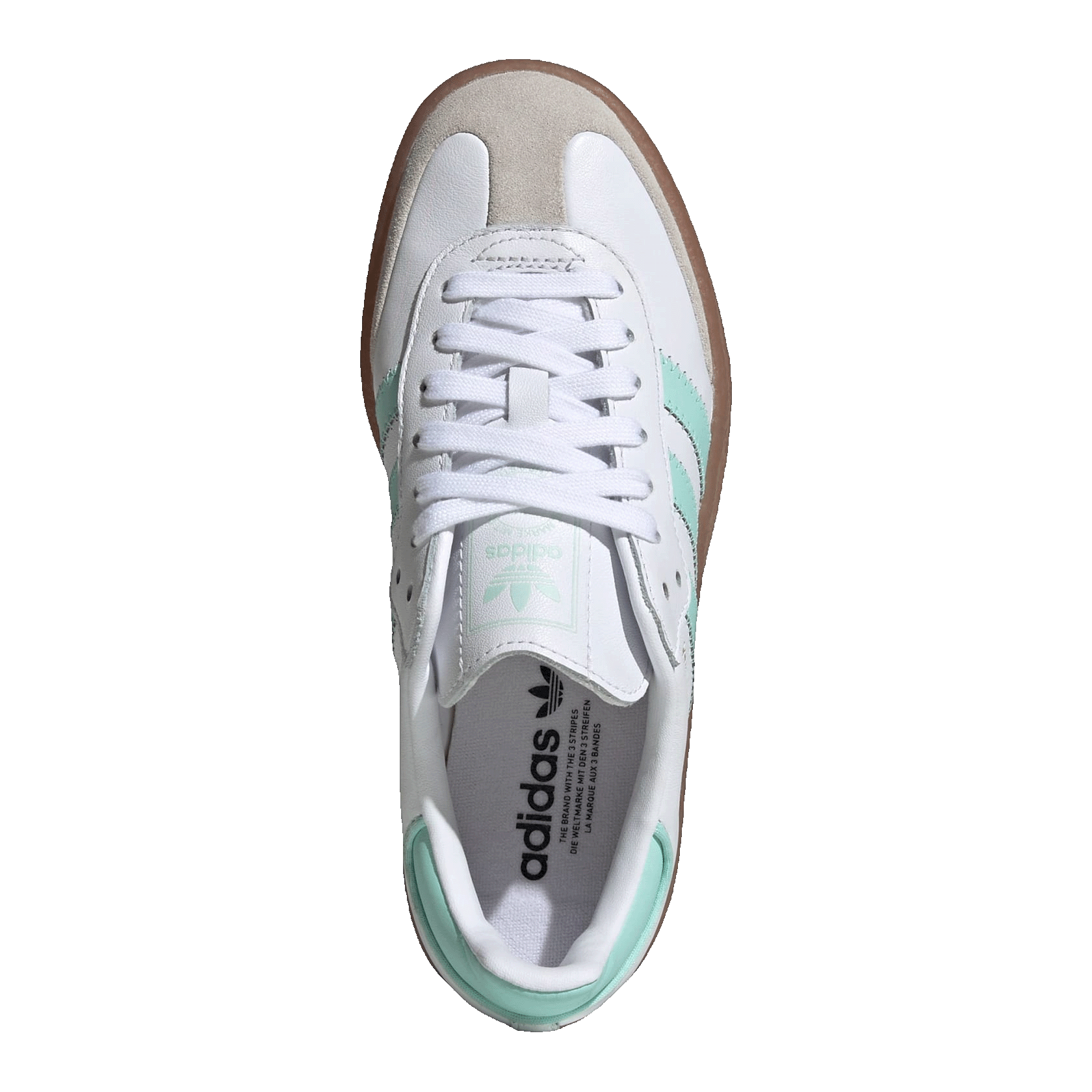 adidas Sambae Cloud White Clear Mint Gold Metallic (GS) Oben JQ1314