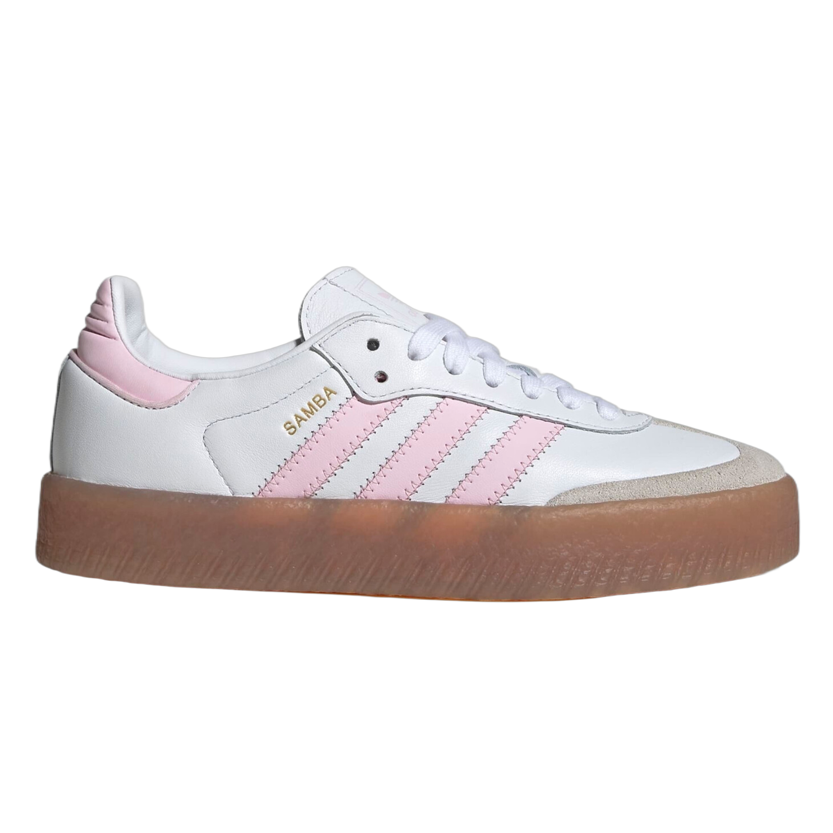 adidas Sambae Cloud White Clear Pink Gold Metallic (GS) JQ1237