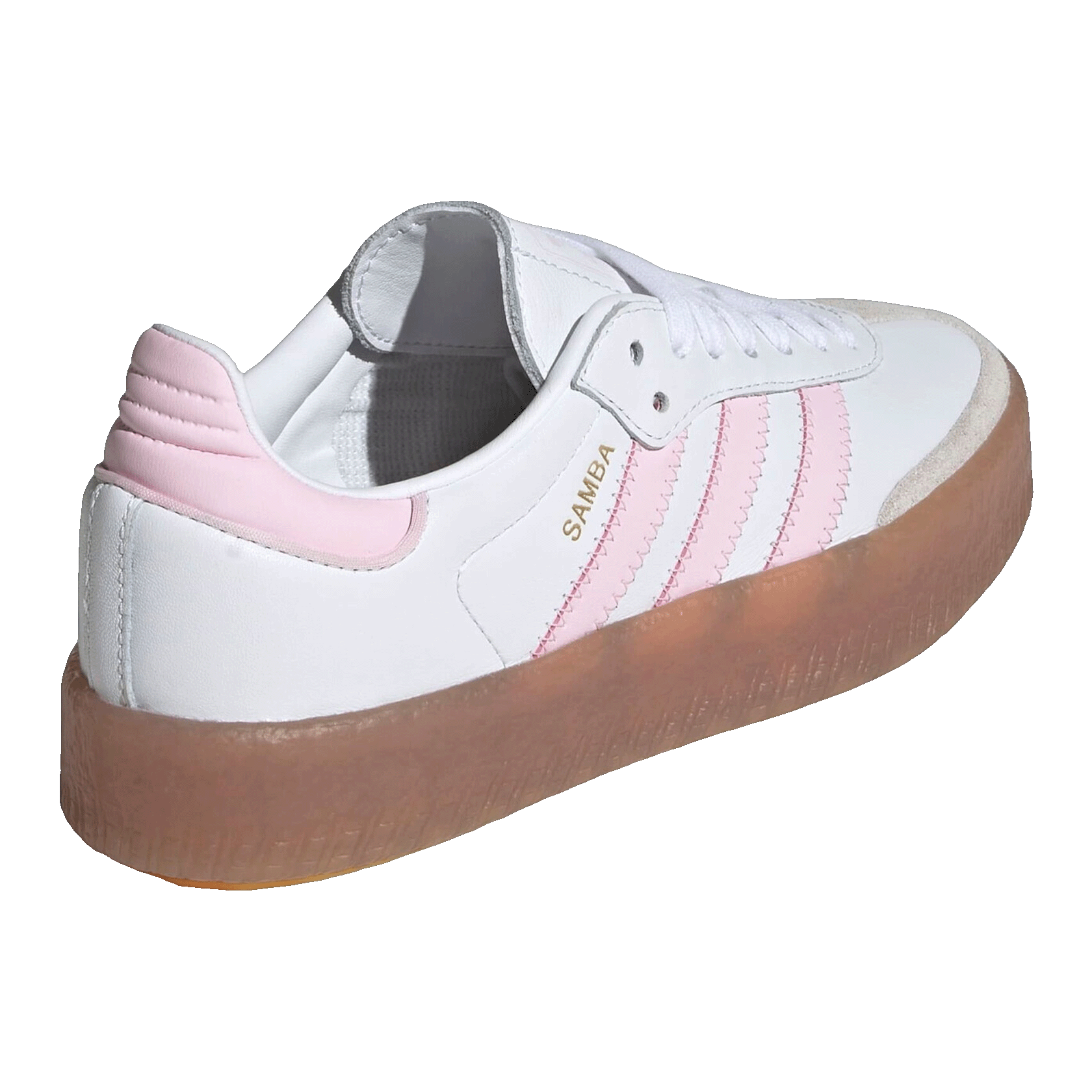 adidas Sambae Cloud White Clear Pink Gold Metallic (GS) Back JQ1237