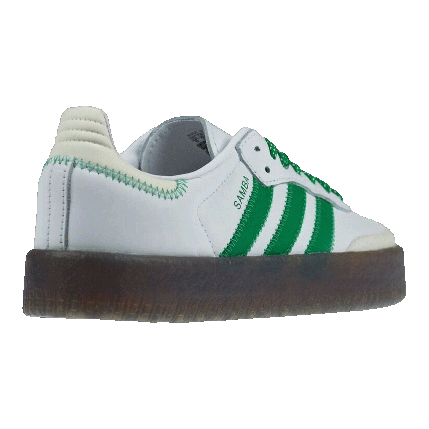 adidas Sambae Cloud White Green (W) Back IE9105