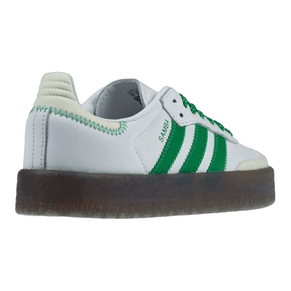 adidas Sambae Cloud White Green (W) Back IE9105